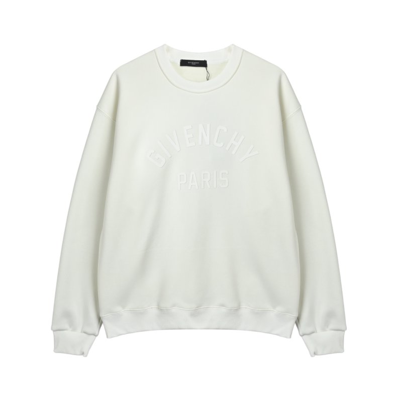 Givenchy Paris Embossed Crewneck Sweatshirt White view
