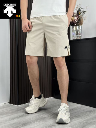 Descente Laser Perforated Woven Shorts - Khaki