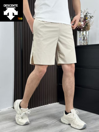 Descente Laser Perforated Woven Shorts - Khaki view 3