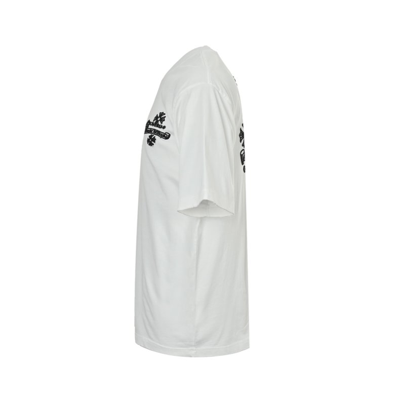 Essentials White Short Sleeve T-Shirt with Black Logo view