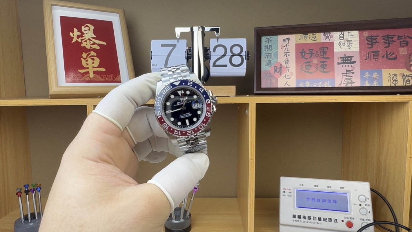 Rolex GMT-Master II Black Red Bezel Steel Watch