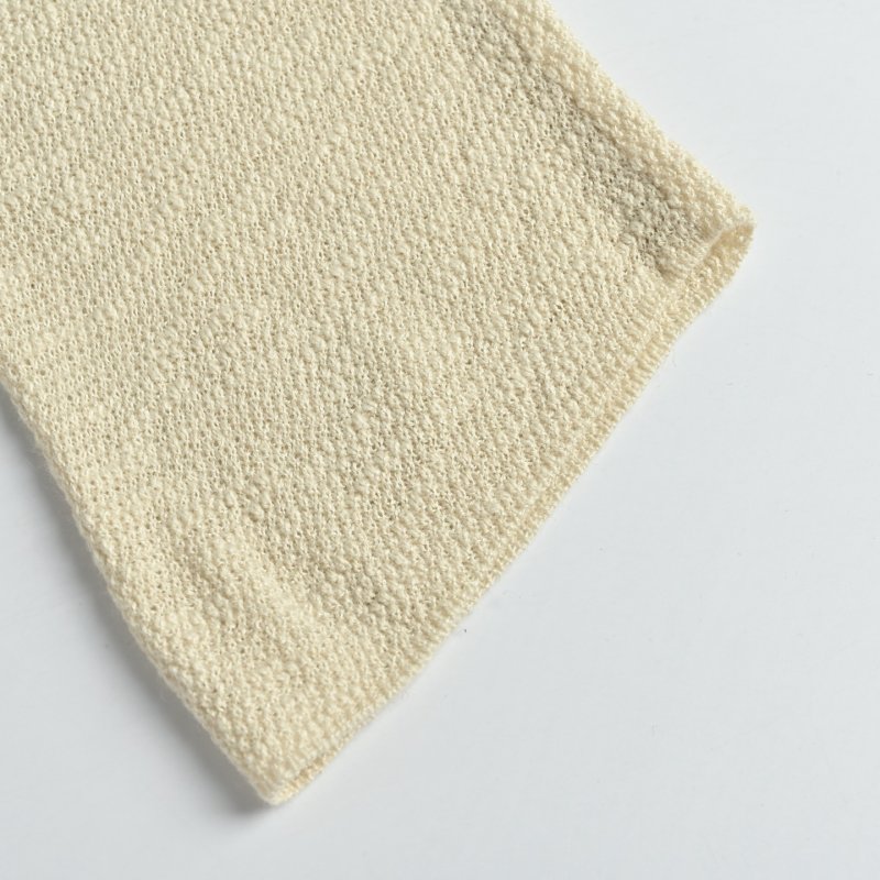 Cream Waffle-Knit Long-Sleeve Cardigan view