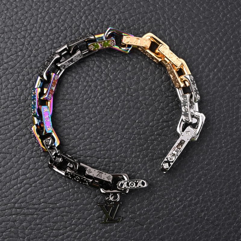 Louis Vuitton LV Paradise Chain Multi-Color Link Bracelet