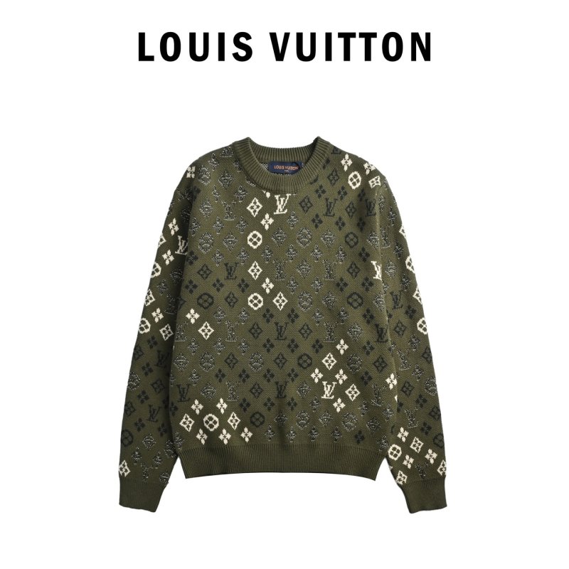 Louis Vuitton Monogram Crewneck Sweater - Sage Green