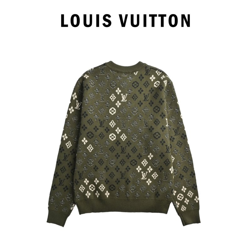 Louis Vuitton Monogram Crewneck Sweater - Sage Green view