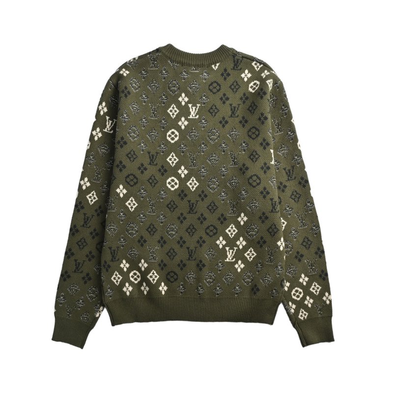 Louis Vuitton Monogram Crewneck Sweater - Sage Green view