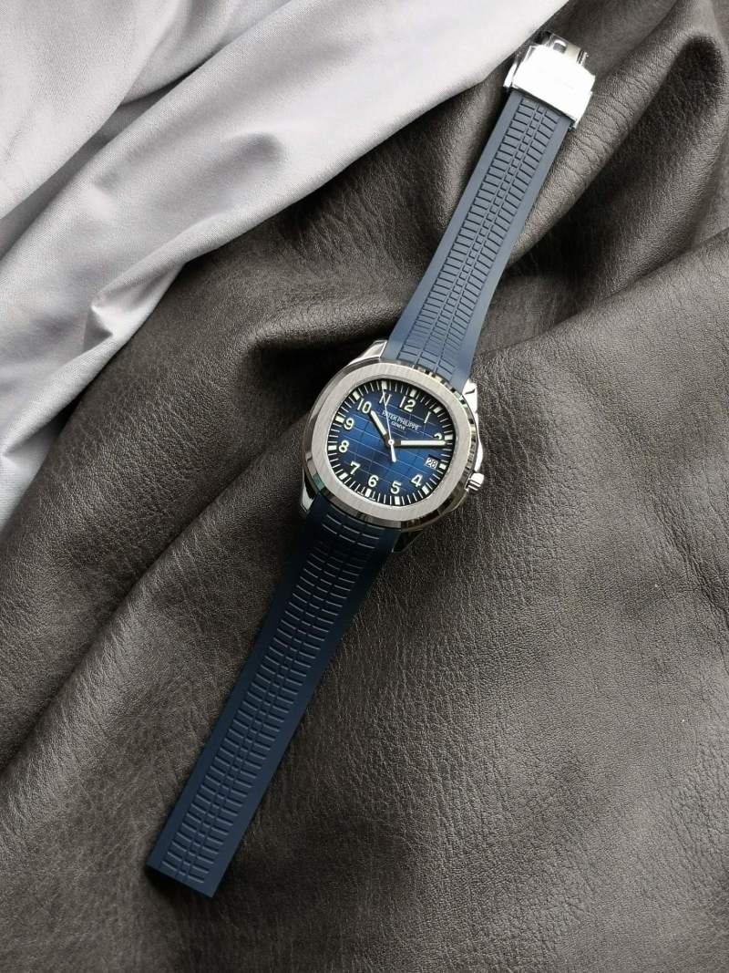 Patek Philippe Aquanaut 5168G Blue Dial Watch view
