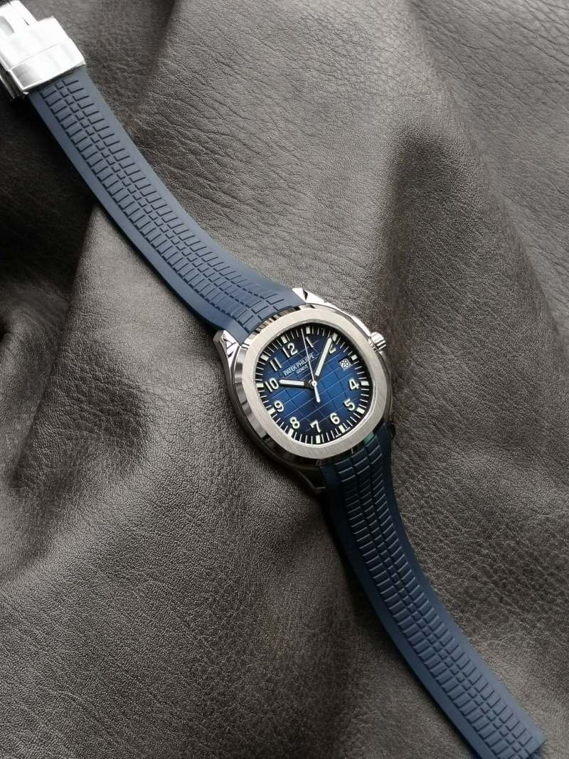 Patek Philippe Aquanaut 5168G Blue Dial Watch view