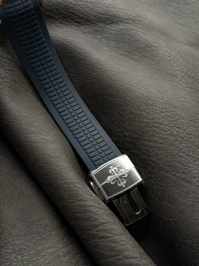 Patek Philippe Aquanaut 5168G Blue Dial Watch view