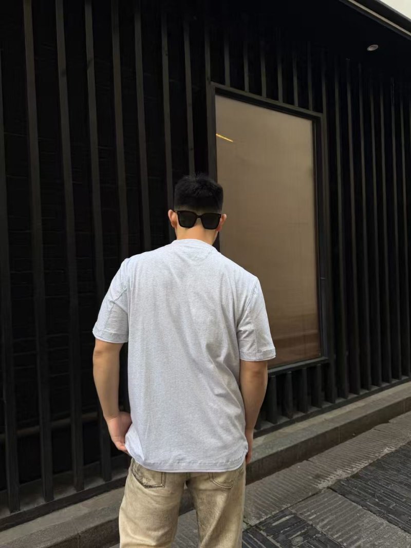 Burberry Light Grey Crewneck T-Shirt view