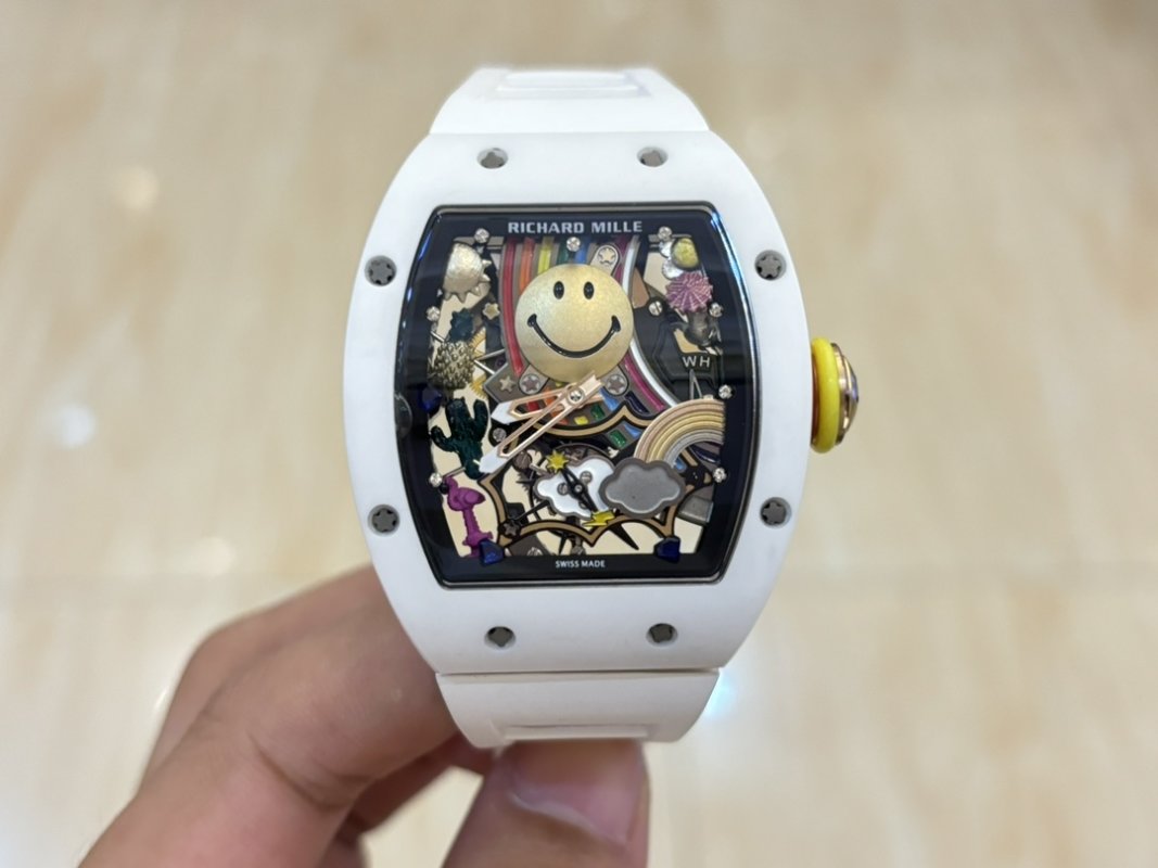 Richard Mille RM 88 Smiley White Automatic Tourbillon Watch
