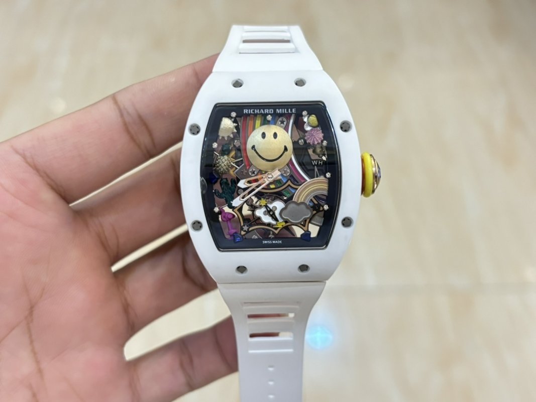 Richard Mille RM 88 Smiley White Automatic Tourbillon Watch view