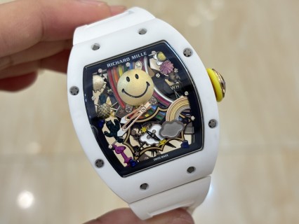 Richard Mille RM 88 Smiley White Automatic Tourbillon Watch view 6