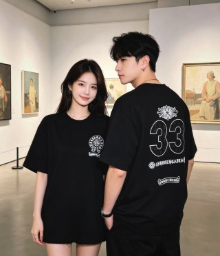 Chrome Hearts Black Logo Short Sleeve T-Shirt view 2
