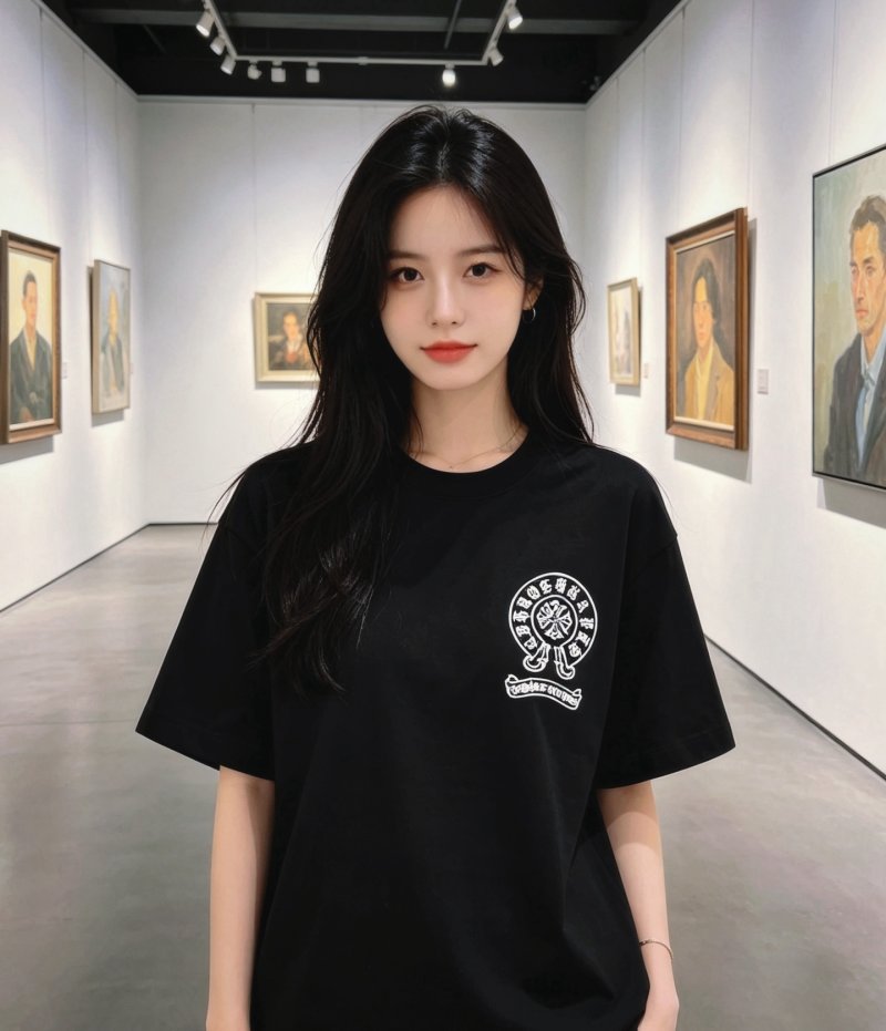 Chrome Hearts Black Logo Short Sleeve T-Shirt view