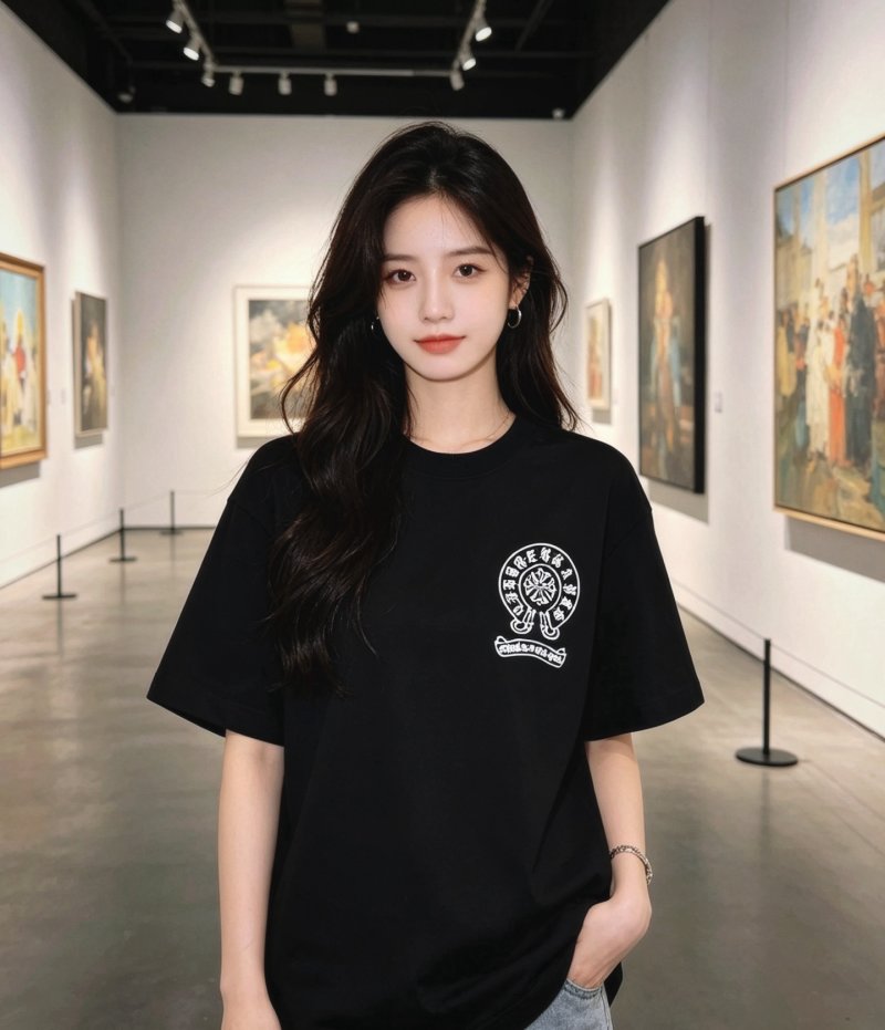 Chrome Hearts Black Logo Short Sleeve T-Shirt view