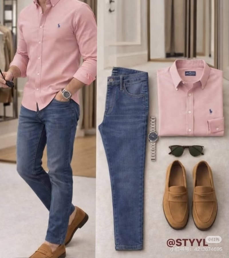 Polo Ralph Lauren Pink Oxford Button-Down Shirt view