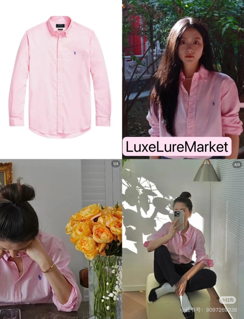 Polo Ralph Lauren Pink Oxford Button-Down Shirt view
