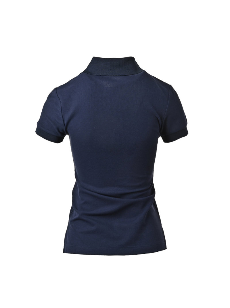 Ralph Lauren Women's 5-Button Pique Polo Shirt Navy view