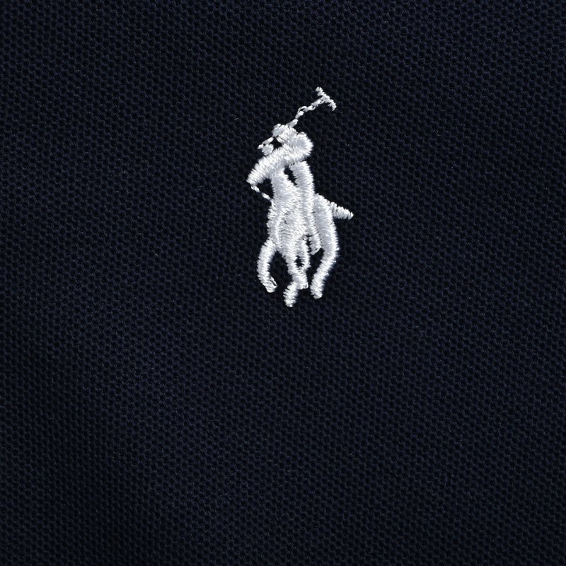 Ralph Lauren Women's 5-Button Pique Polo Shirt Navy view
