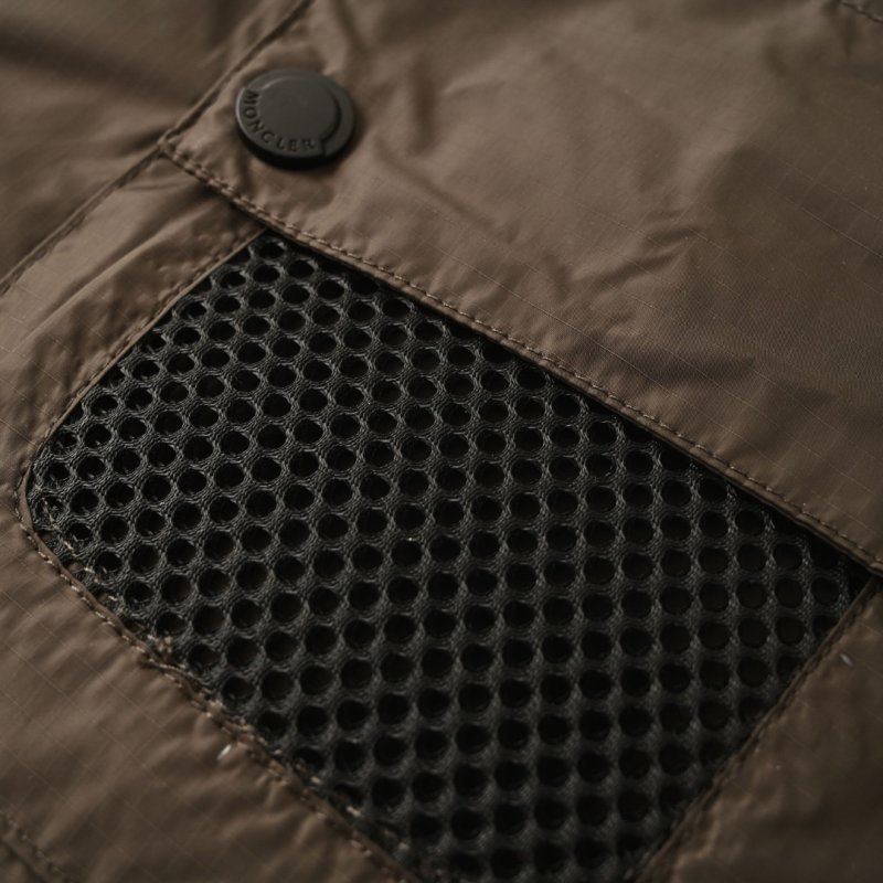Stone Island Charcoal Short Sleeve Overshirt with Mesh Pocket view