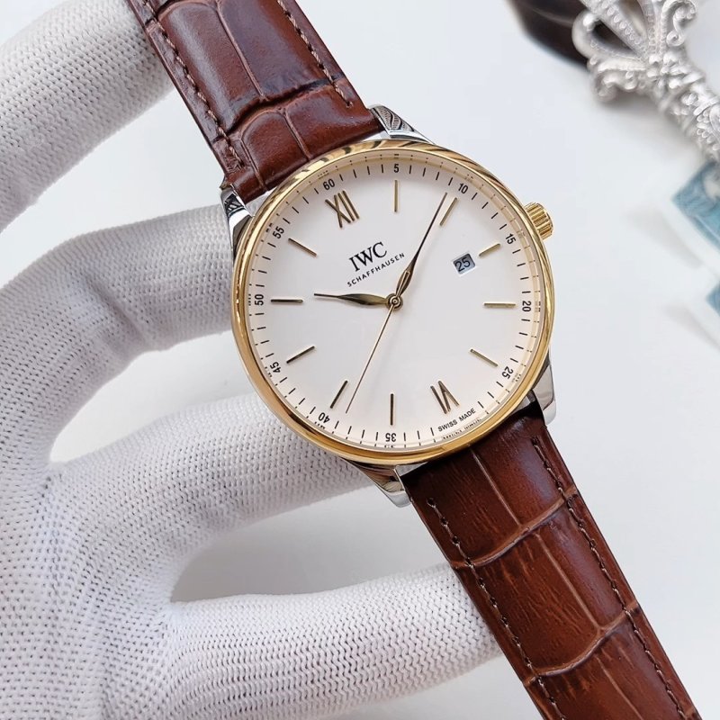 IWC Portofino Two-Tone White Dial Watch