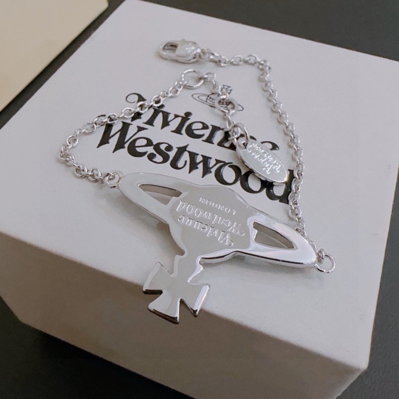 Vivienne Westwood Saturn Orb Silver Bracelet view