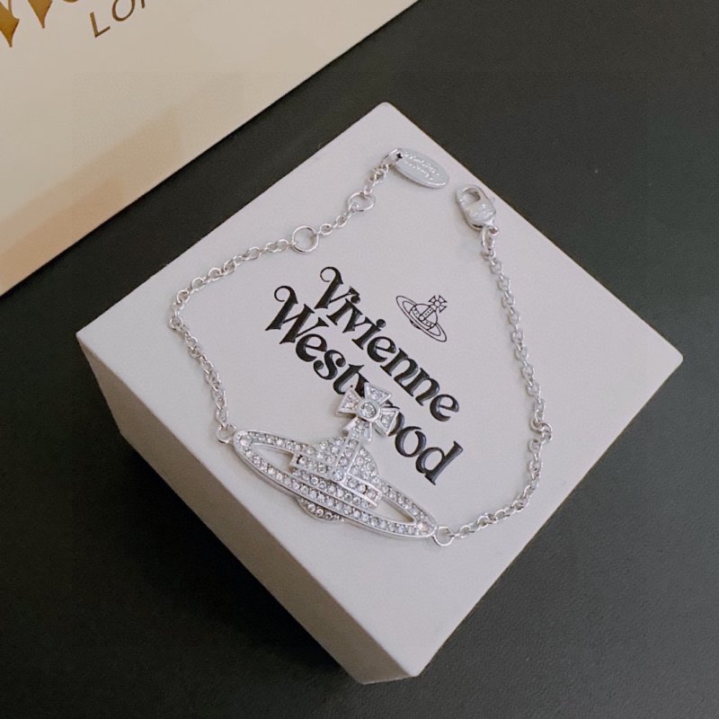 Vivienne Westwood Saturn Orb Silver Bracelet view