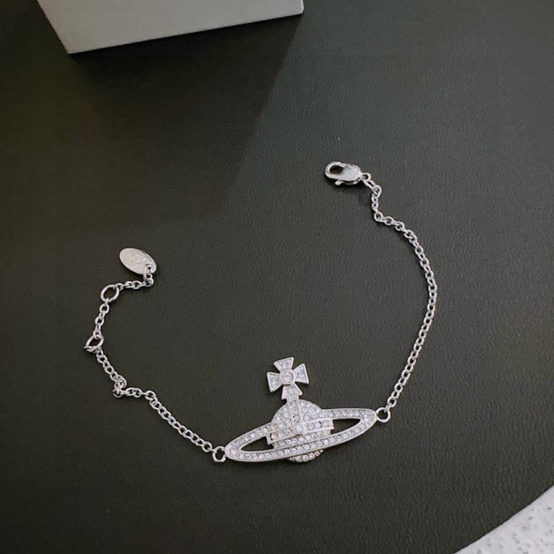 Vivienne Westwood Saturn Orb Silver Bracelet view