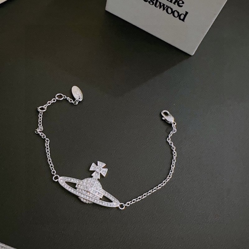 Vivienne Westwood Saturn Orb Silver Bracelet view