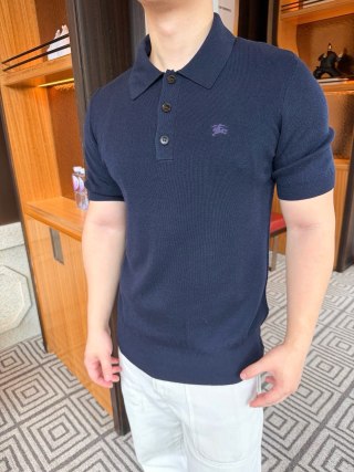 Navy Short Sleeve Polo Shirt view 4