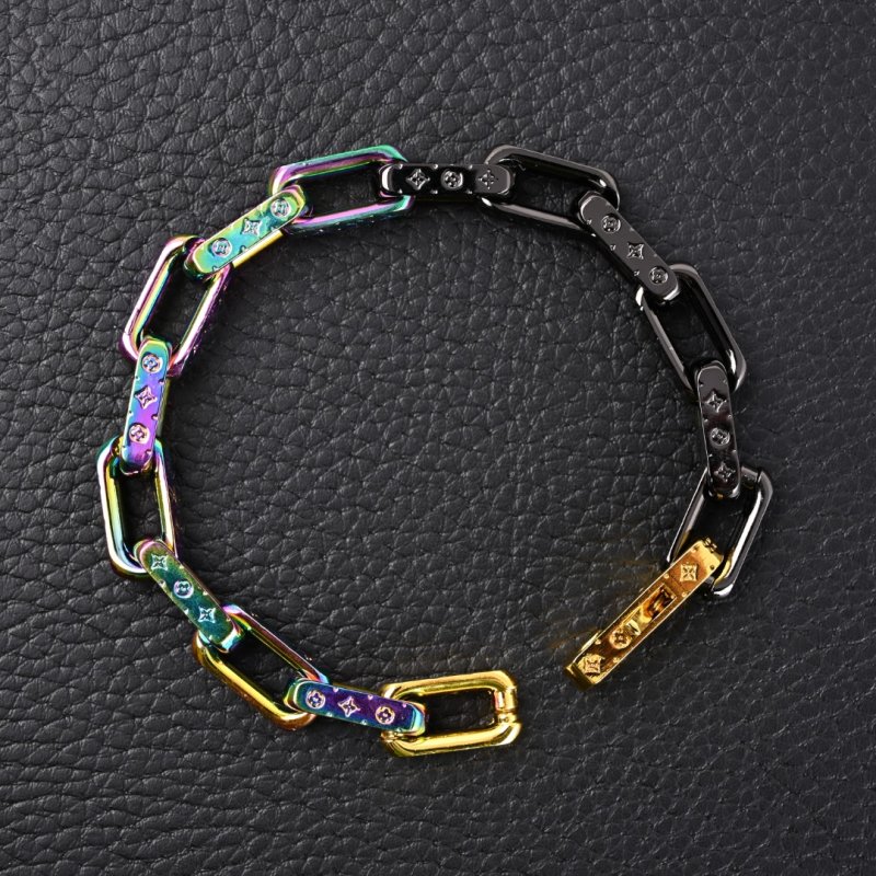 Louis Vuitton Monogram Colorway Chain Link Bracelet