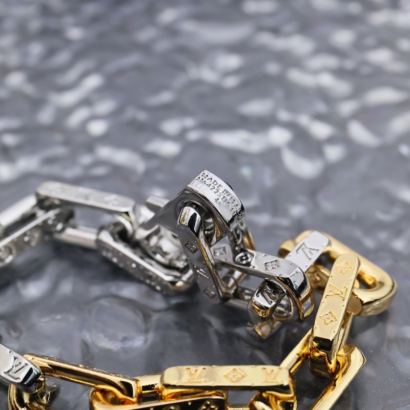 Louis Vuitton Monogram Chain Link Bracelet Two-Tone view