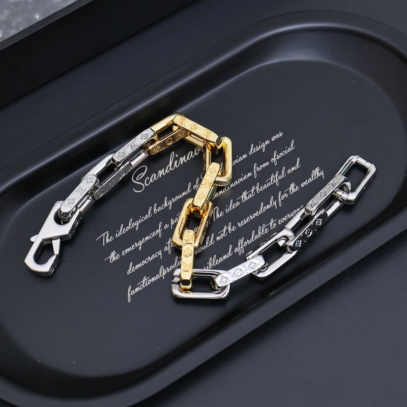 Louis Vuitton Monogram Chain Link Bracelet Two-Tone view