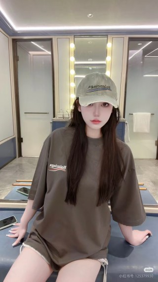 Balenciaga Distressed Wave Embroidery Baseball Cap Light Blue view 4