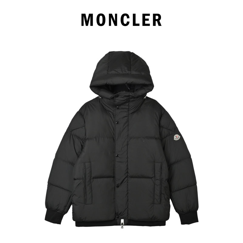 Moncler Maya Hooded Down Jacket Black