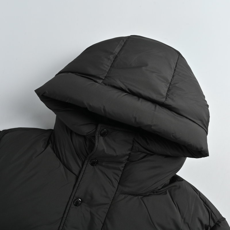 Moncler Maya Hooded Down Jacket Black view