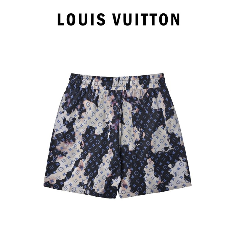 Louis Vuitton Monogram Flame Beach Shorts Navy view