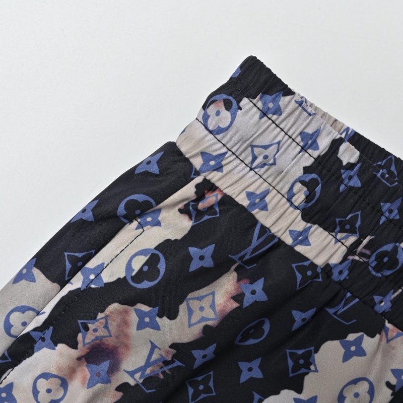 Louis Vuitton Monogram Flame Beach Shorts Navy view