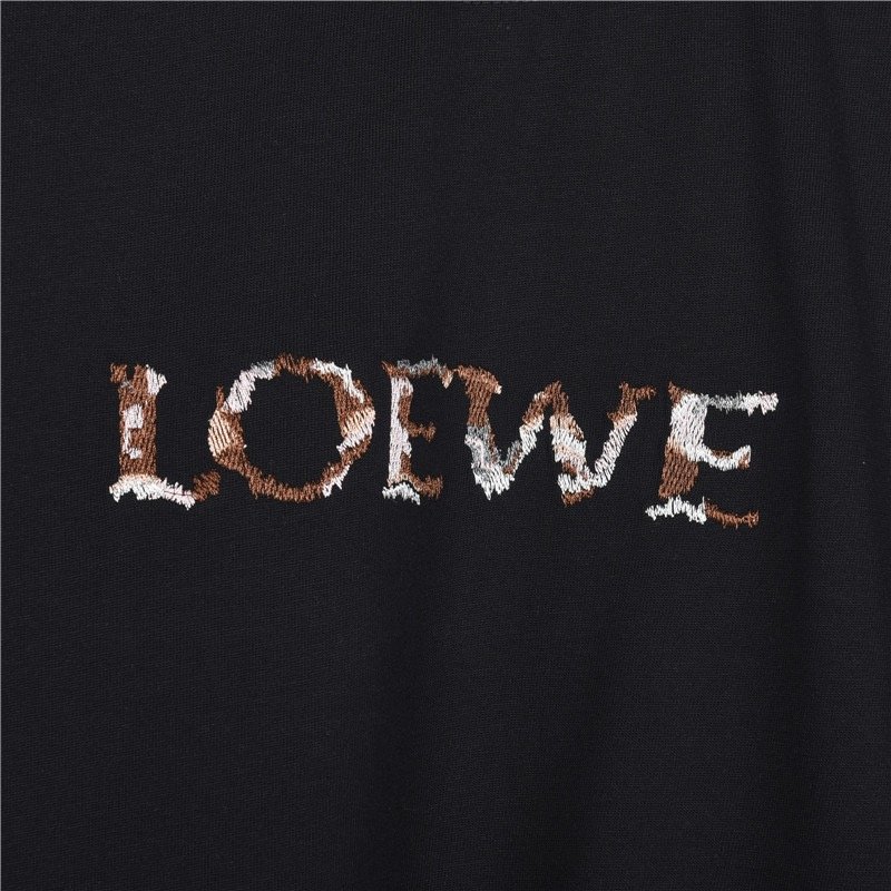 Loewe Leopard Logo Black T-Shirt view