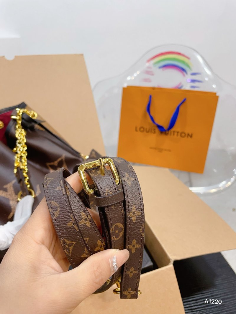 Louis Vuitton Monogram Bucket Bag Brown with Pouch view