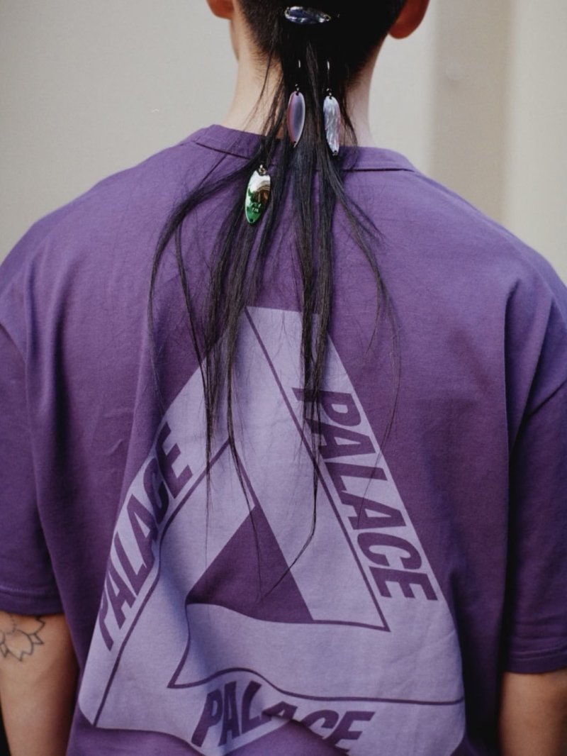 Palace Purple Graphic Print T-Shirt