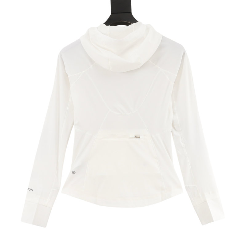 Lululemon White Ruched Side Jacket view
