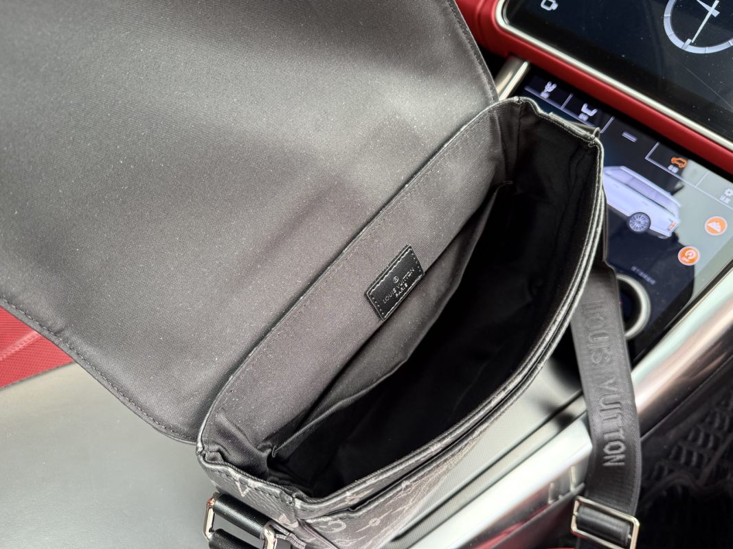 Louis Vuitton District Monogram Messenger Bag Grey & Black view