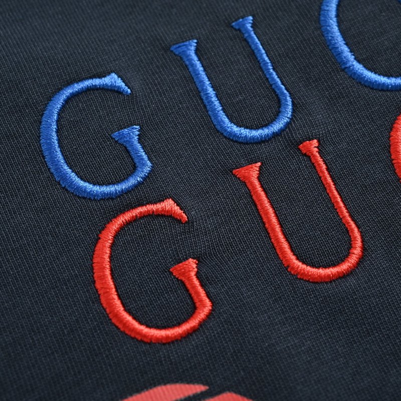 Gucci Graphic Logo T-Shirt Navy Blue view