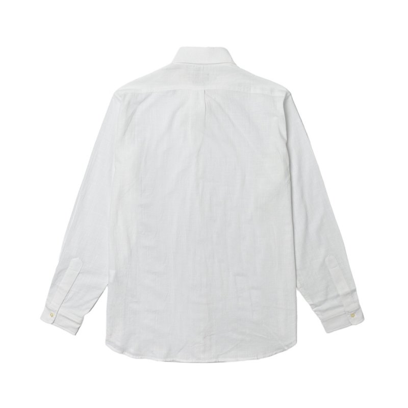 Polo Ralph Lauren Pony Embroidered Linen Shirt White view