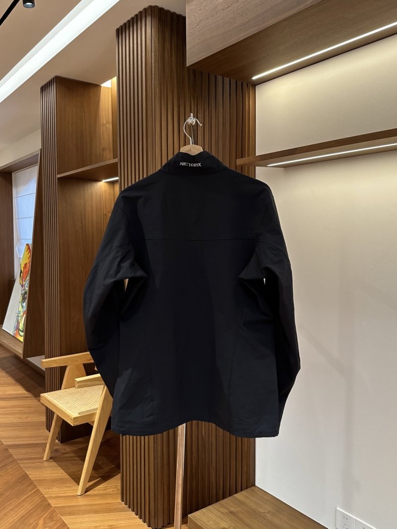 Arc'teryx Black Softshell Windbreaker Jacket view