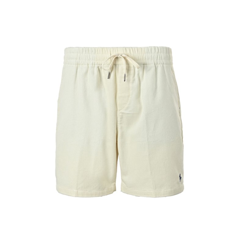 Polo Ralph Lauren Cream Ribbed Drawstring Shorts view