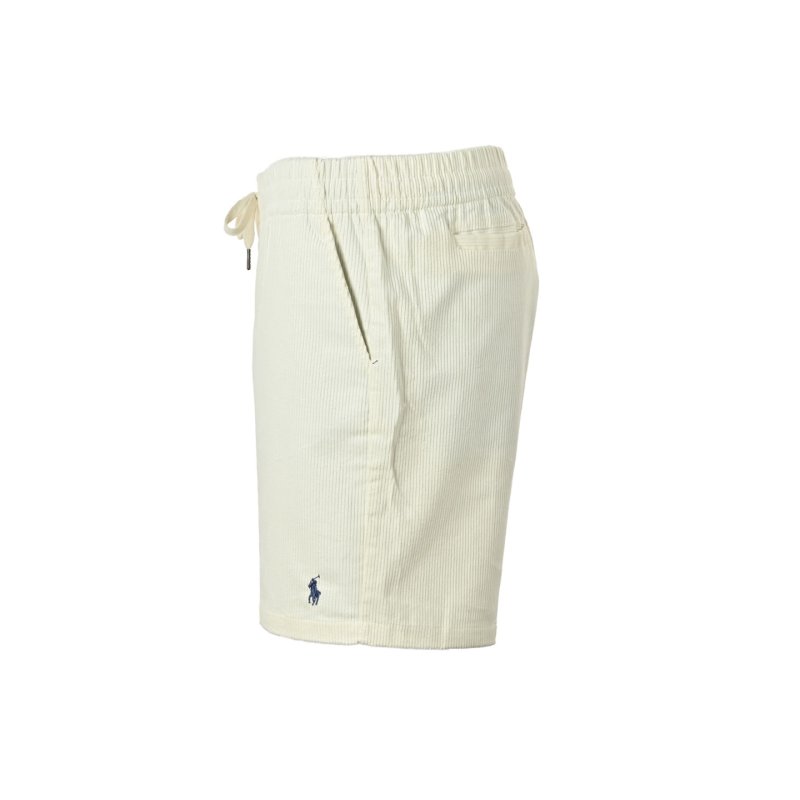 Polo Ralph Lauren Cream Ribbed Drawstring Shorts view