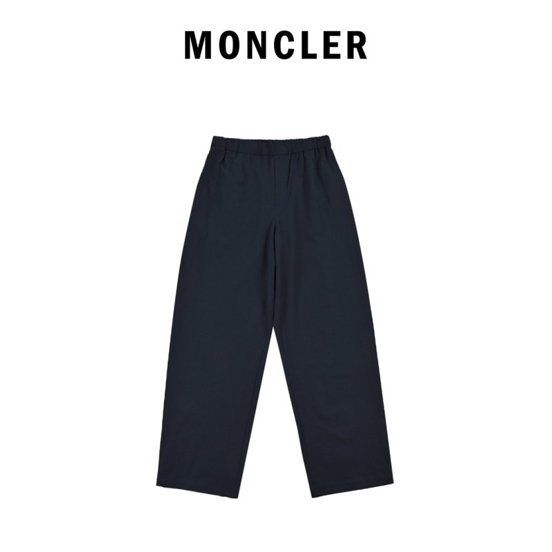 Navy Blue Straight Fit Casual Pants view